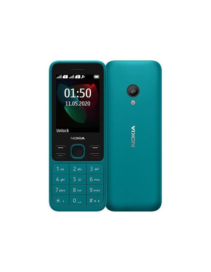 Мобильный телефон Nokia 150 Dual sim (2020) Cyan мобильный телефон nokia 150 2020 ds 16gmnb01a16 black