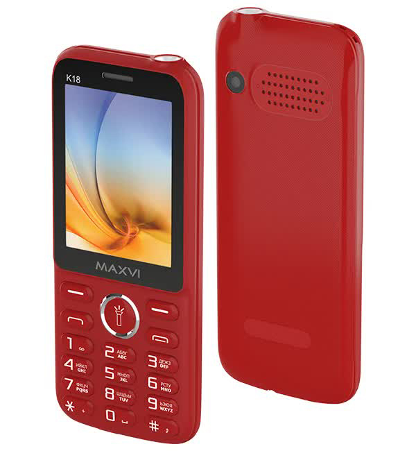 

Мобильный телефон MAXVI K18 RED, Красный