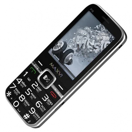 Мобильный телефон MAXVI P18 BLACK (3 SIM) - фото 4