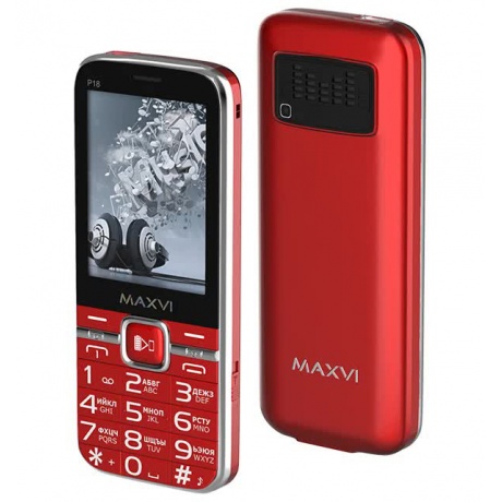 Мобильный телефон MAXVI P18 RED (3 SIM) - фото 1