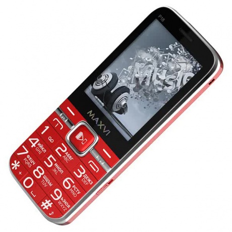 Мобильный телефон MAXVI P18 RED (3 SIM) - фото 4
