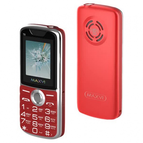 Мобильный телефон MAXVI T8 RED - фото 1
