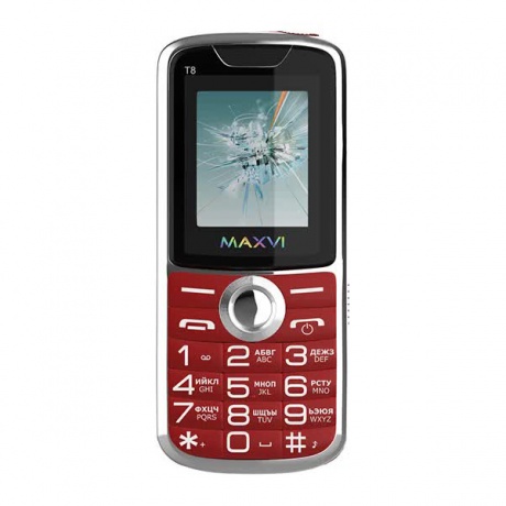 Мобильный телефон MAXVI T8 RED - фото 9