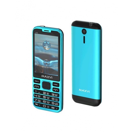 Мобильный телефон MAXVI X10 AQUA BLUE (2 SIM) - фото 1