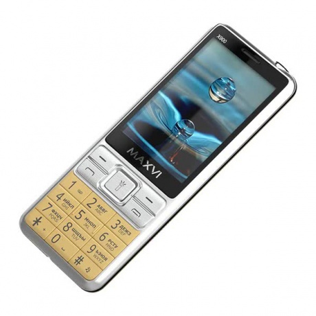 Мобильный телефон MAXVI X900 GOLD (2 SIM) - фото 9