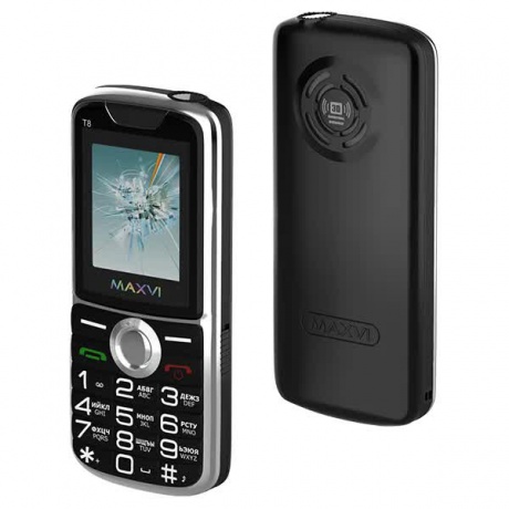 Мобильный телефон MAXVI T8 BLACK - фото 1