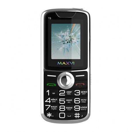 Мобильный телефон MAXVI T8 BLACK - фото 2