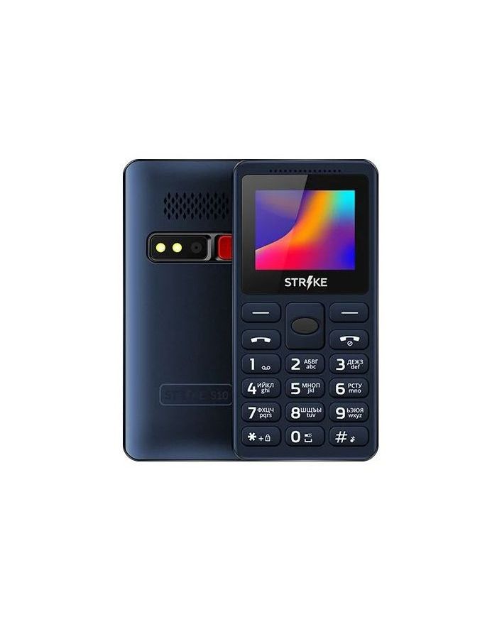 Мобильный телефон STRIKE S10 BLUE аккумуляторная батарея чехол ру 2000mah на телефон bq mobile bqs 5020 strike