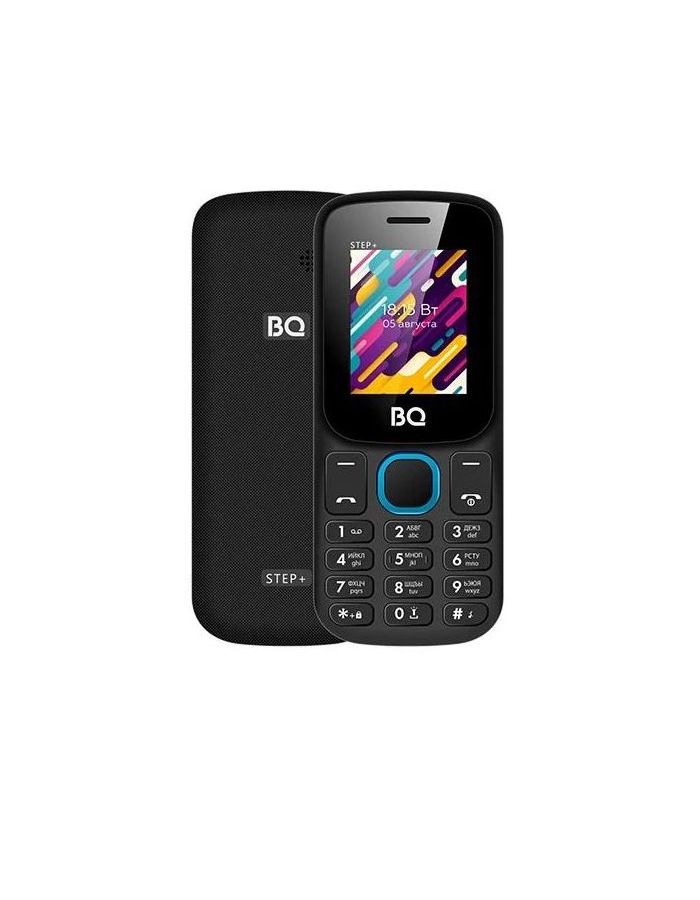 Мобильный телефон BQ 1848 STEP+ BLACK BLUE (2 SIM) телефон bq 1848 step без з у 2 sim черный
