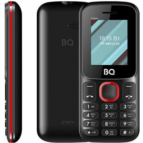 

Мобильный телефон BQ 1848 STEP+ BLACK RED (2 SIM), Черный;красный
