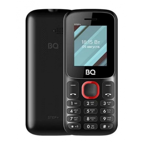 Мобильный телефон BQ 1848 STEP+ BLACK RED (2 SIM) - фото 1