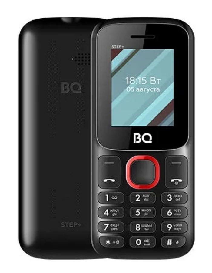 Мобильный телефон BQ 1848 STEP+ BLACK RED (2 SIM) мобильный телефон bq 1848 step white blue 2 sim
