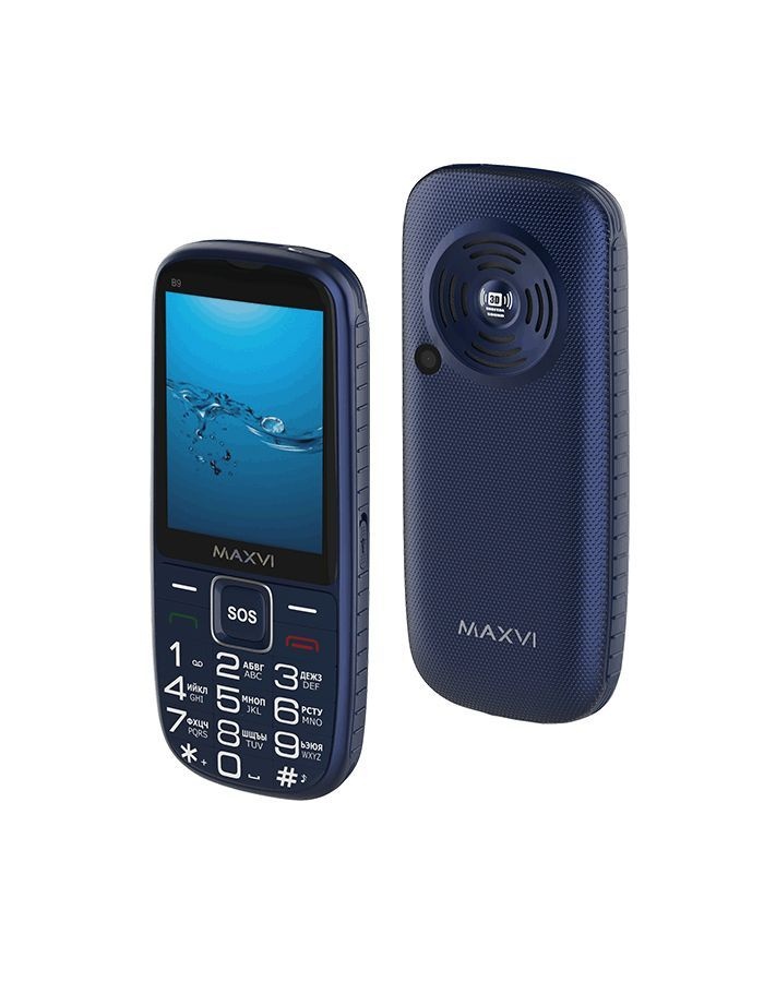 Мобильный телефон MAXVI B9 Blue мобильный телефон maxvi k15n blue