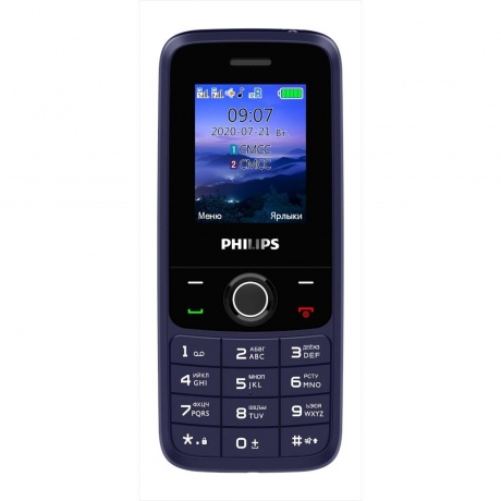 Мобильный телефон Philips Xenium E117 XENIUM BLUE - фото 2