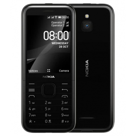 Мобильный телефон Nokia 8000 4G DS Black - фото 1