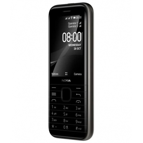Мобильный телефон Nokia 8000 4G DS Black - фото 4