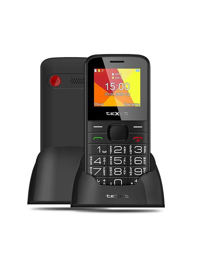 Мобильный телефон teXet TM-B201 Black мобильный телефон texet tm 521r black orange