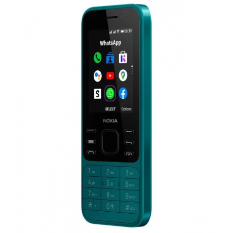 Мобильный телефон Nokia 6300 4G DS Cyan - фото 4