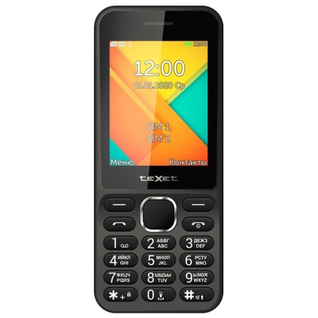 Мобильный телефон teXet TM-D326 черный - фото 2