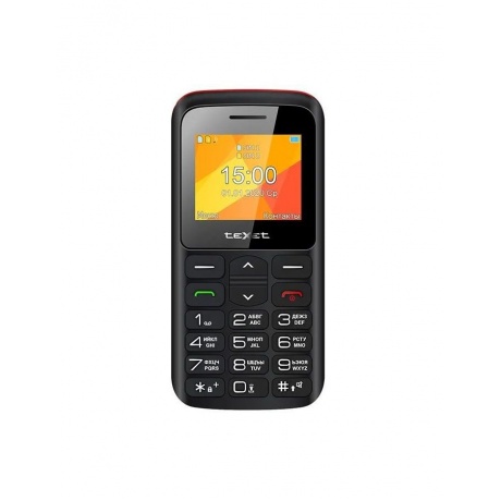 Мобильный телефон teXet TM-B323 черный/красный - фото 2