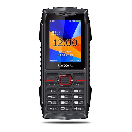 Мобильный телефон teXet TM-519R черный/красный - фото 3