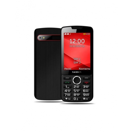 Мобильный телефон teXet TM-308 черный/красный - фото 1