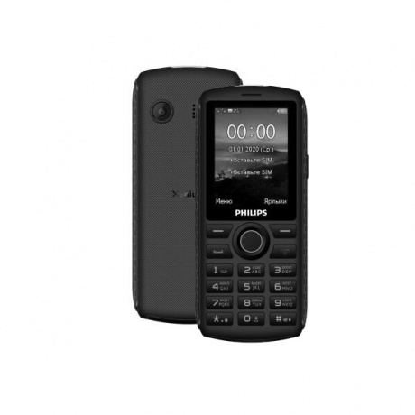 Мобильный телефон Philips Xenium E218 Dark Grey - фото 1