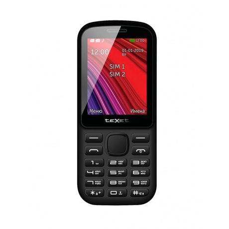 Мобильный телефон teXet TM-208 черный/красный - фото 3