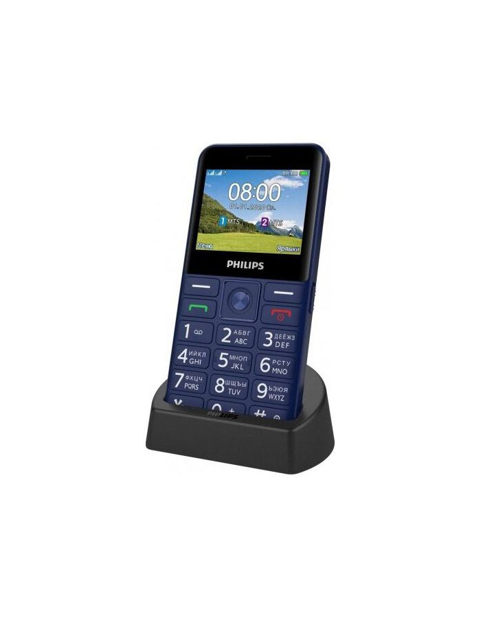 Мобильный телефон Philips Xenium E207 Blue цена и фото