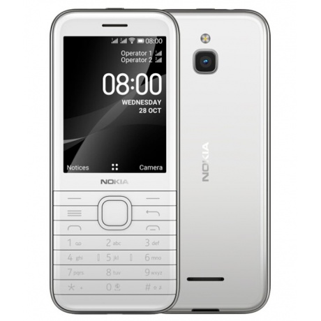Мобильный телефон Nokia 8000 DS (TA-1303) White - фото 1