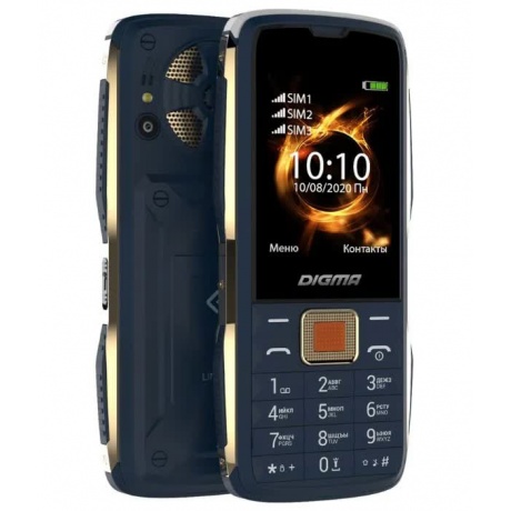 Мобильный телефон DIGMA Linx R240 Blue (3 SIM) - фото 1