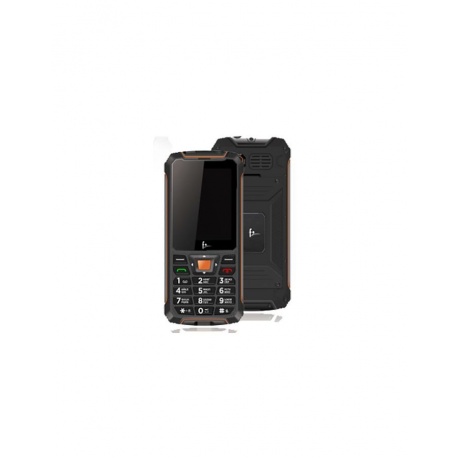 Мобильные телефон F+ R280 BLACK ORANGE (2 SIM) - фото 1