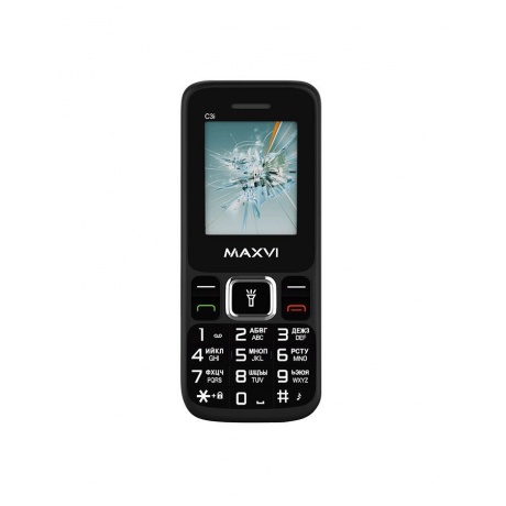 Мобильный телефон MAXVI C3I BLACK - фото 2