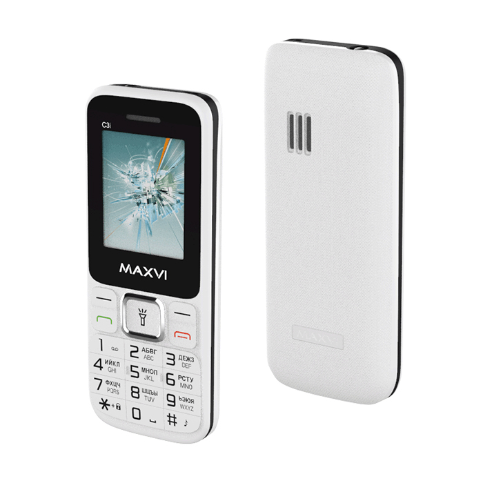 

Мобильный телефон MAXVI C3I WHITE, Белый