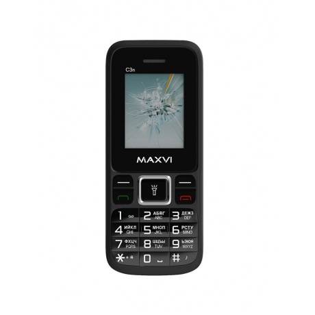 Мобильный телефон MAXVI C3N BLACK - фото 8