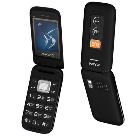 Мобильный телефон MAXVI E5 BLACK - фото 2