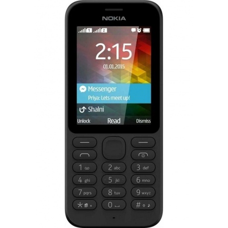 Мобильный телефон Nokia 215 Dual Sim Black - фото 3