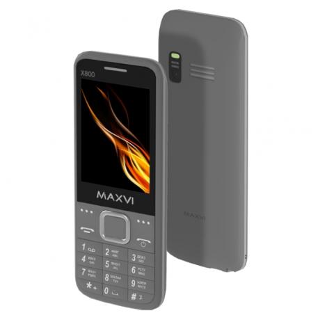 Мобильный телефон Maxvi X800 Grey - фото 1