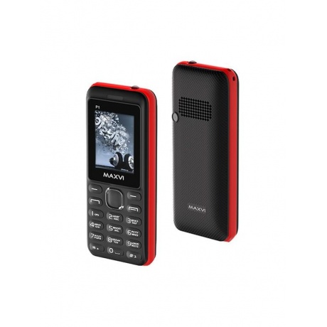 Мобильный телефон Maxvi P1 Black Red уцененный (гарантия 14 дней) - фото 1