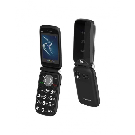 Мобильный телефон MAXVI E6 BLACK (2 SIM) - фото 1