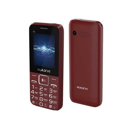 Мобильный телефон MAXVI P2 WINE RED (2 SIM) - фото 1