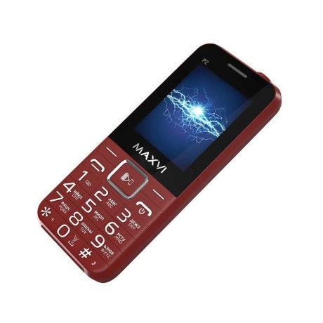 Мобильный телефон MAXVI P2 WINE RED (2 SIM) - фото 9