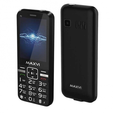 Мобильный телефон MAXVI P3 BLACK (2 SIM) - фото 1