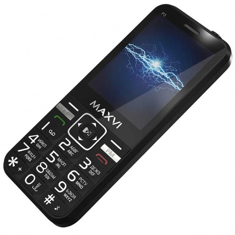 Мобильный телефон MAXVI P3 BLACK (2 SIM) - фото 2