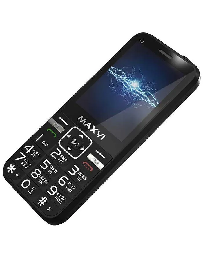 Мобильный телефон MAXVI P3 BLACK (2 SIM) - фото 2