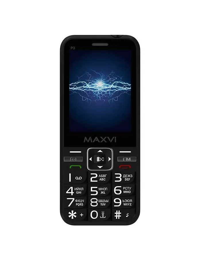 Мобильный телефон MAXVI P3 BLACK (2 SIM) - фото 3
