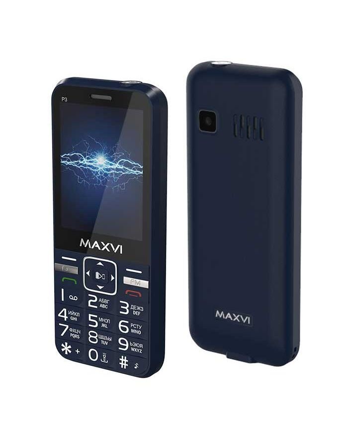 Мобильный телефон MAXVI P3 BLUE (2 SIM) мобильный телефон maxvi k15n blue