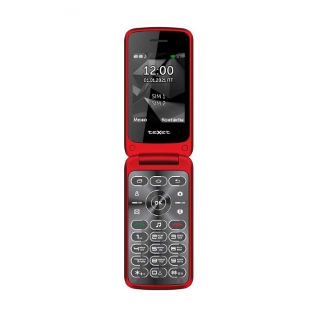 Мобильный телефон teXet TM-408 Red - фото 1