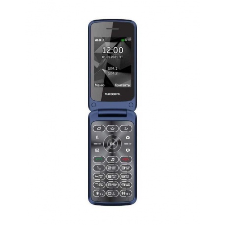 Мобильный телефон teXet TM-408 Blue - фото 1