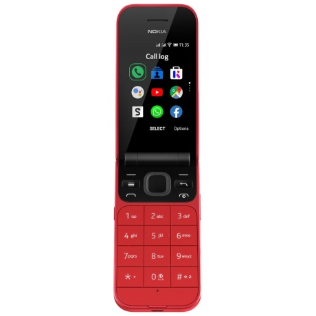 Мобильный телефон Nokia 2720 Flip (TA-1175) Red уцененный (гарантия 14 дней) - фото 1